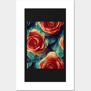 Beautiful Rose Floral pattern #42 Posters and Art